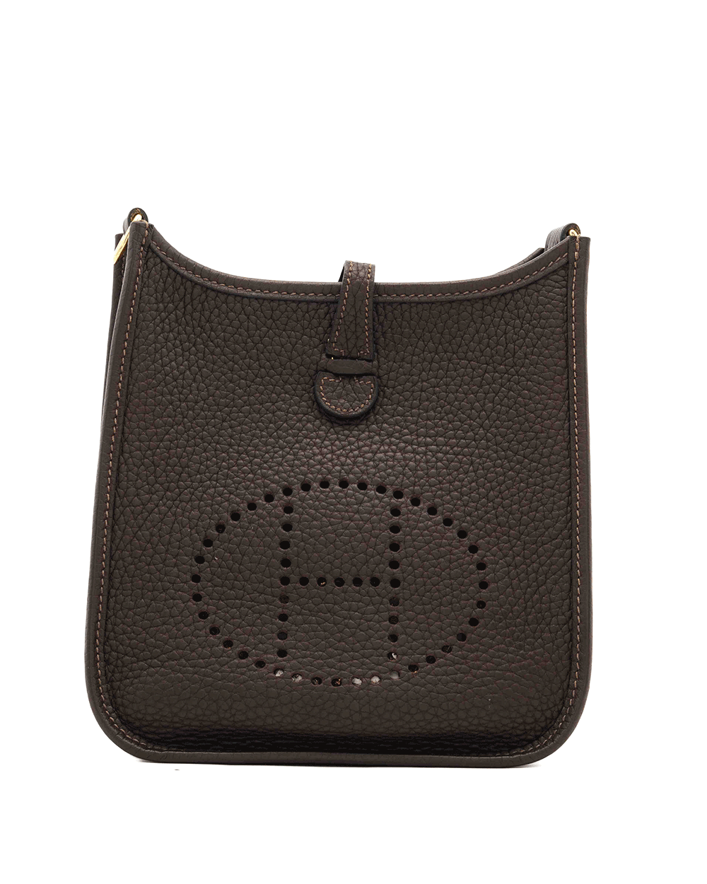 23 HERMES EVELYNE MINI ROUGE SELLIER CLEMENCE GHW Z BT 012 TD 1391