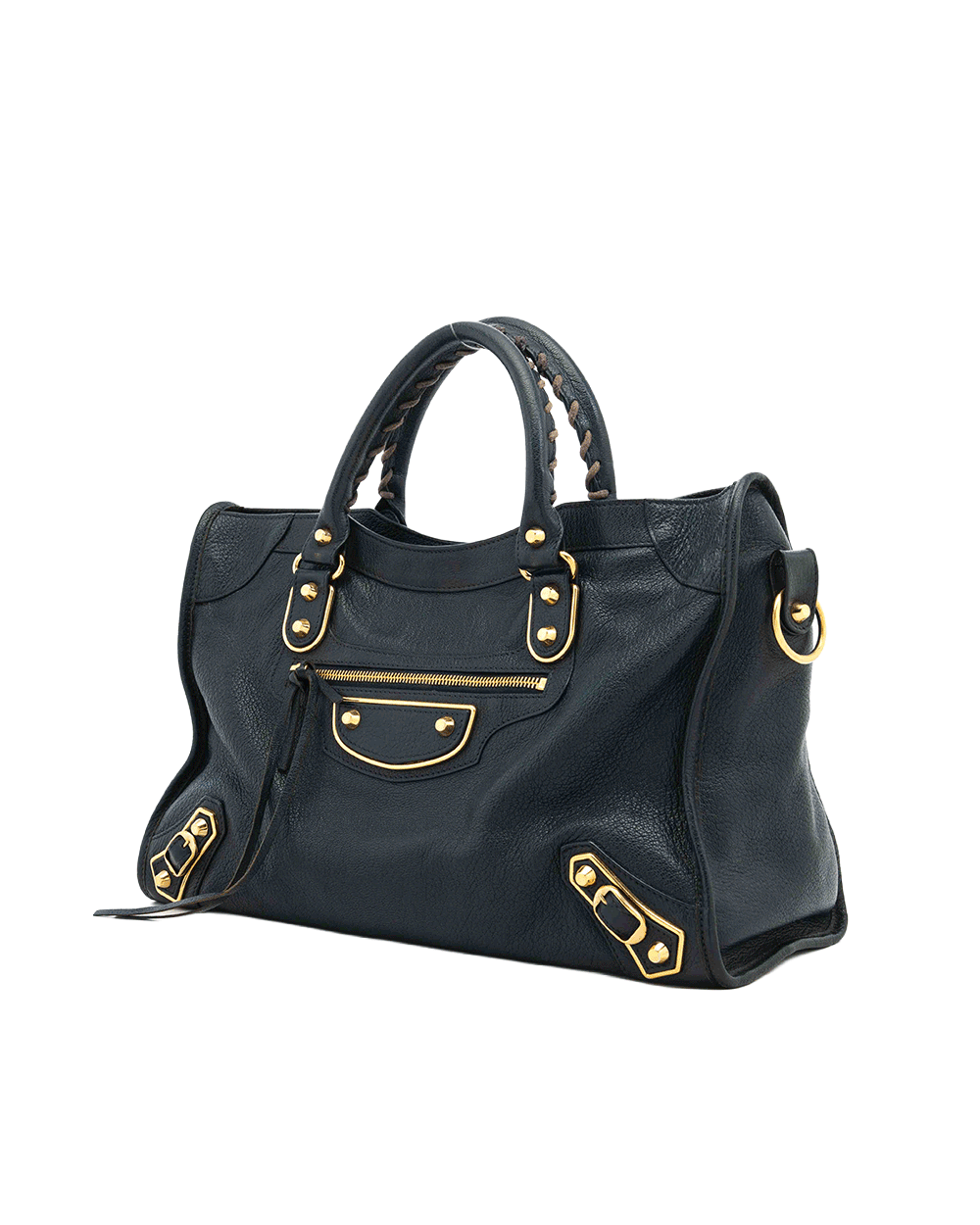 25 BALENCIAGA CITY EDGE CLASSIC BLUE NAVY CALF GHW 390154 4060 D 002123 1141
