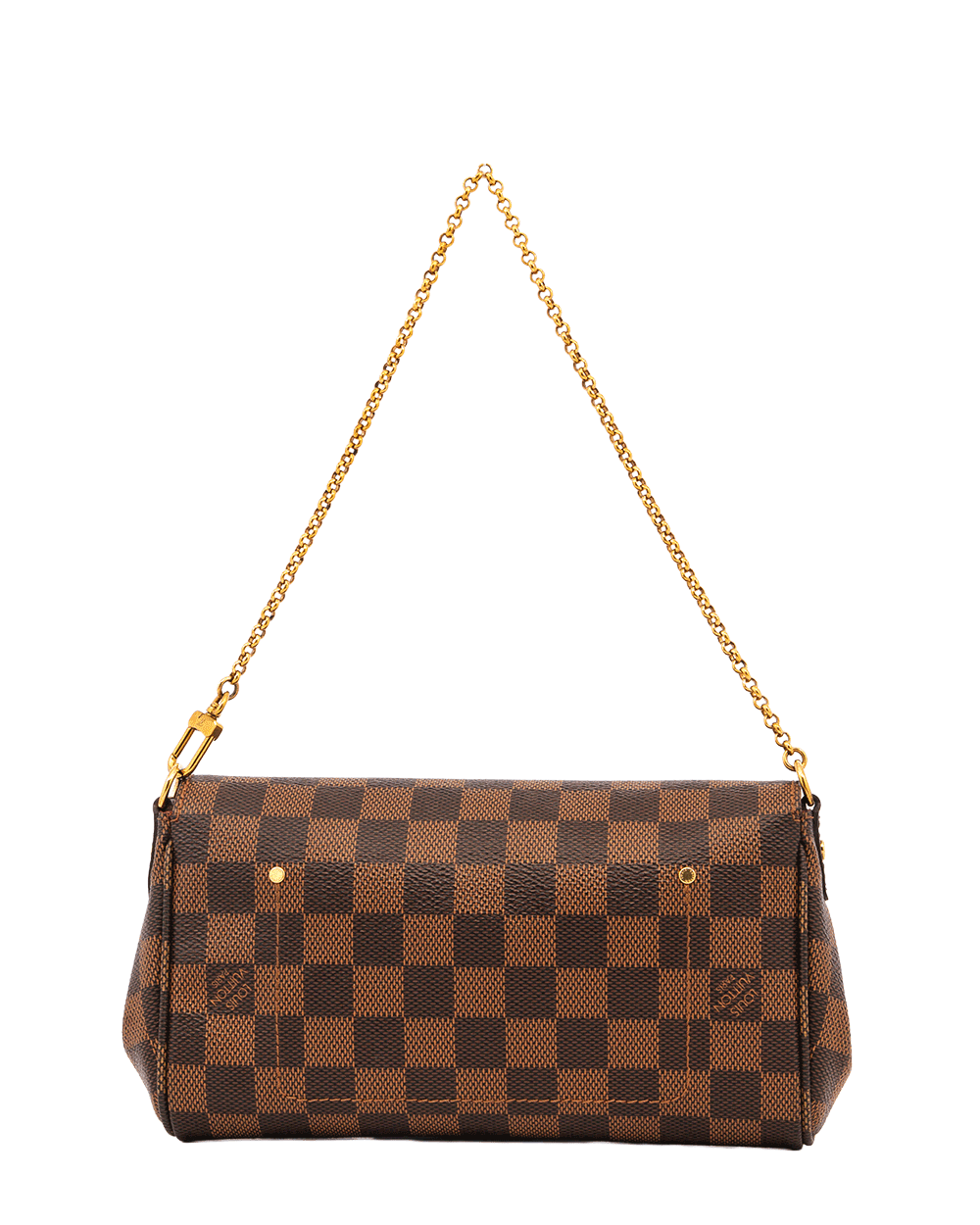 25 LV FAVORITE PM BROWN DAMIER CANVAS GHW SA0137 0855