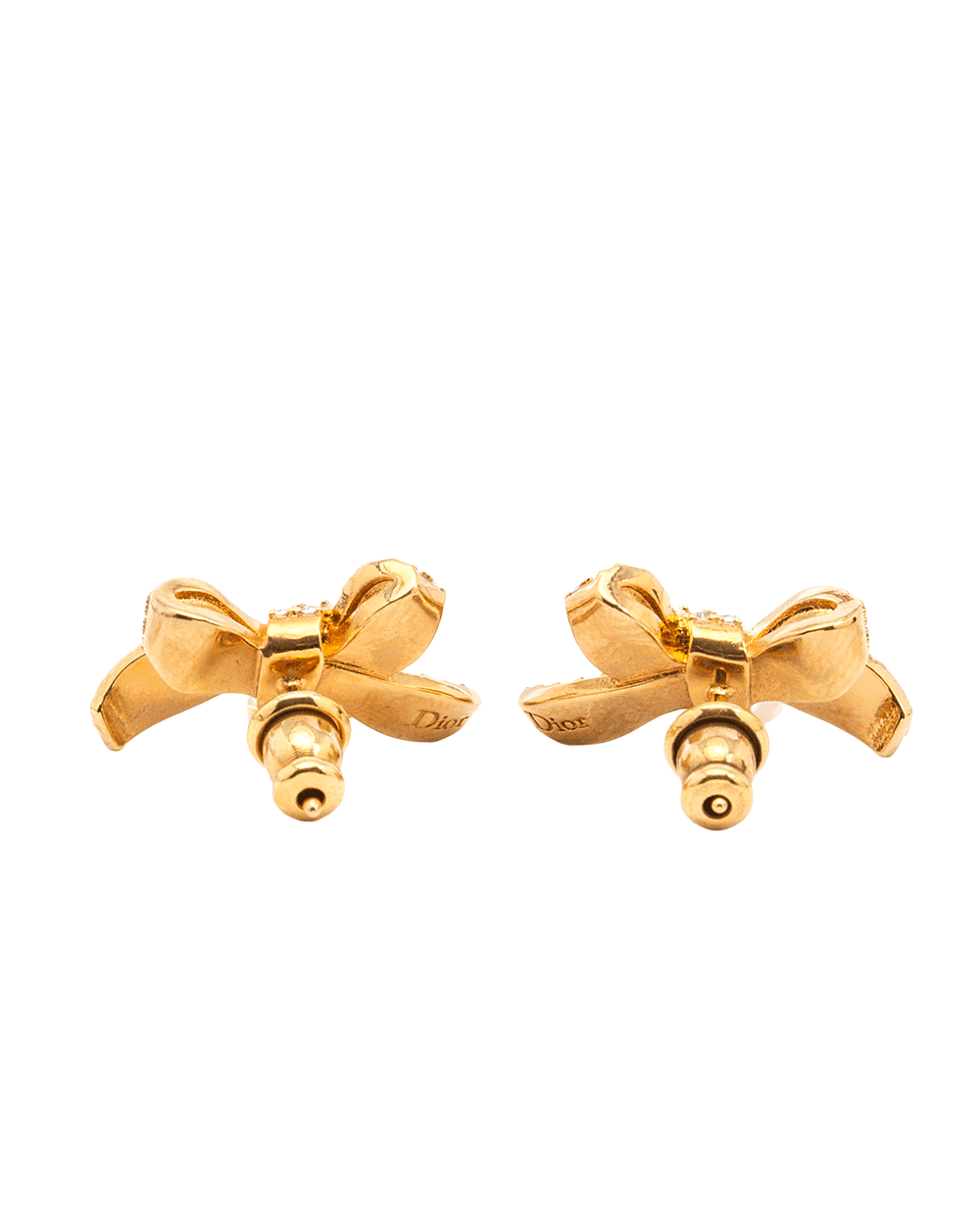 25 NEW DIOR DELICATE BOW EARRINGS CRYSTAL GHW 10761