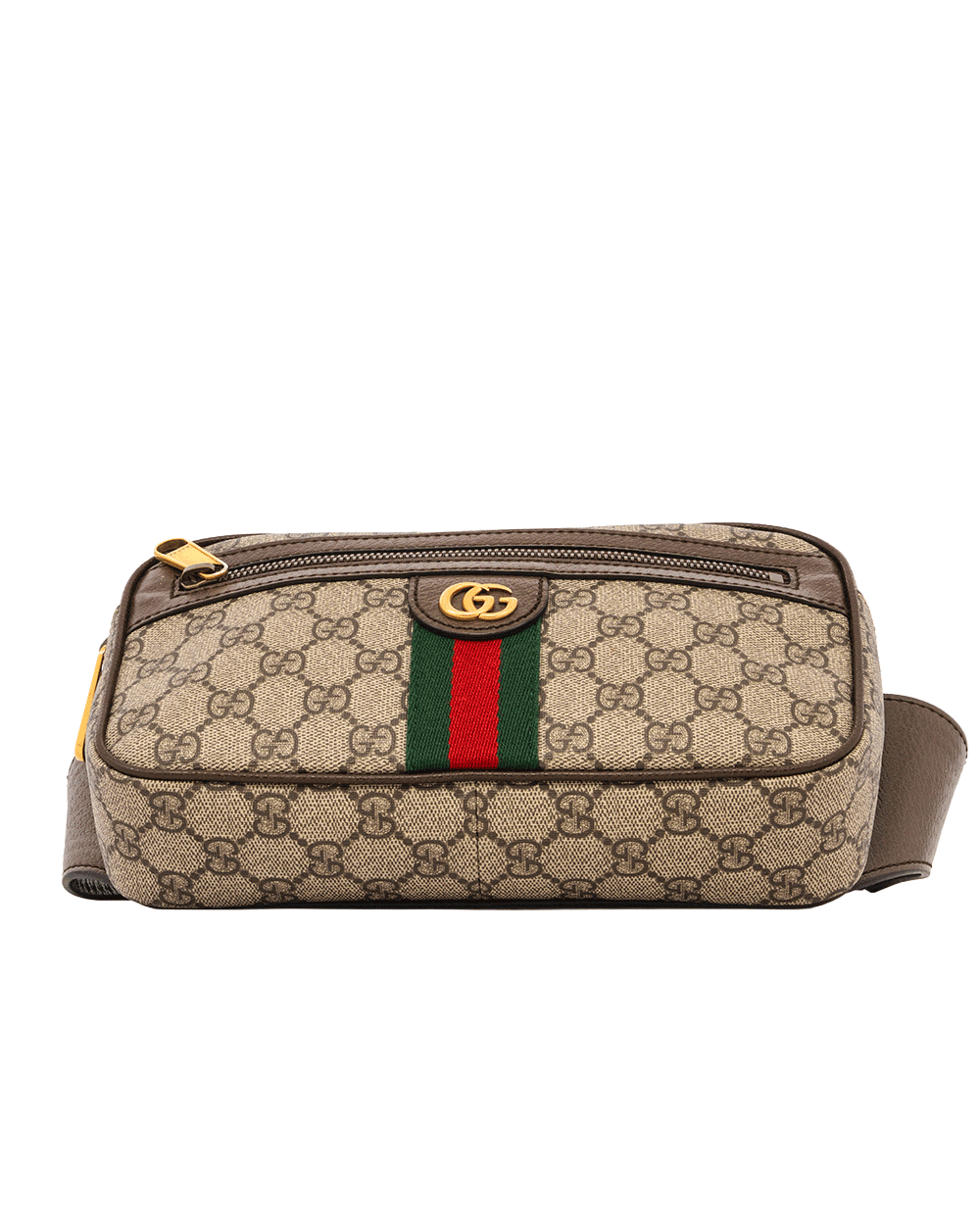 26 GUCCI OPHAIDIA BELT BAG BROWN GG MONOGRAM CANVAS GHW 574796 520981 0728