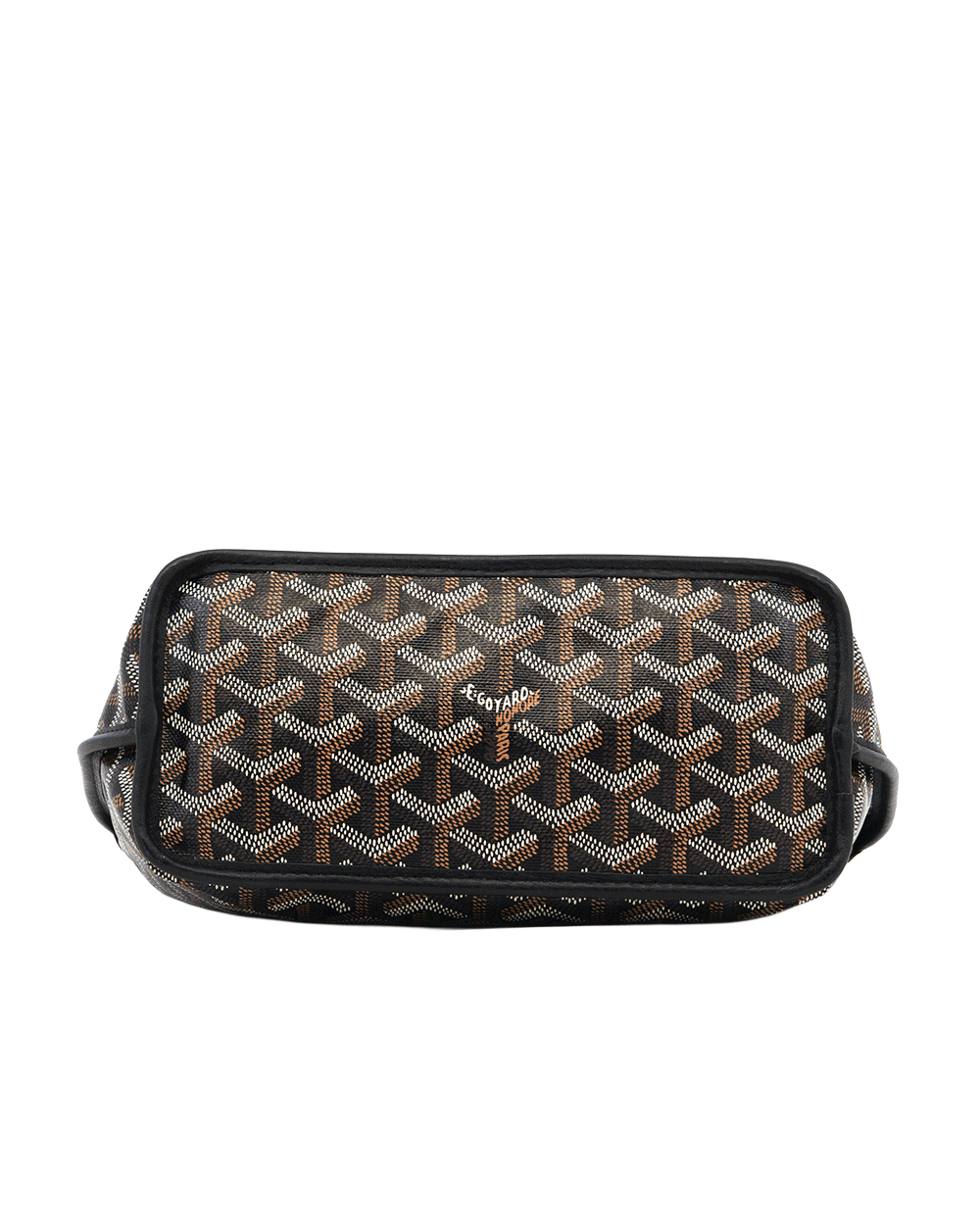 27 GOYARD ANJOU MINI BLACK CANVAS SHW SOA 120240 0081