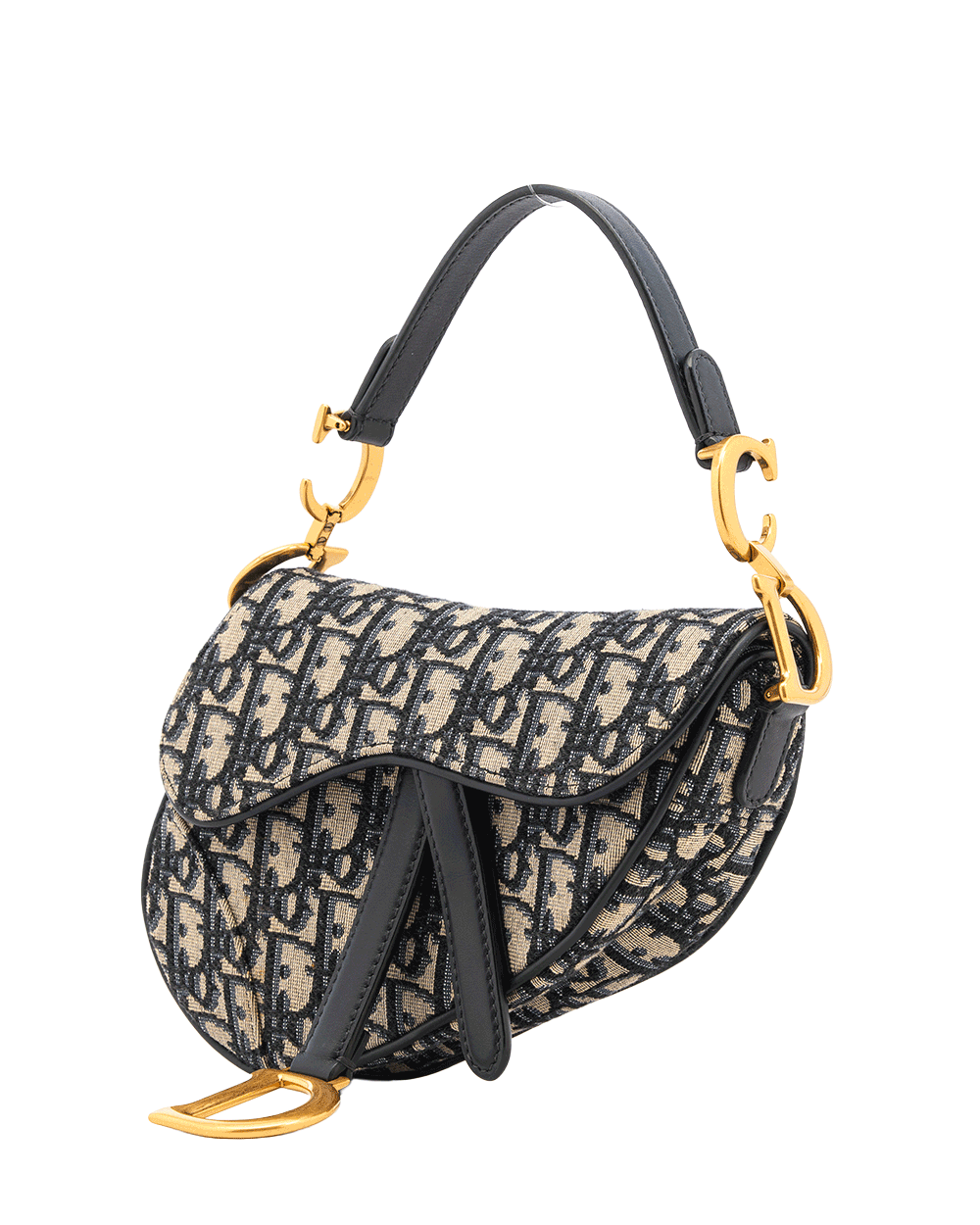3 DIOR SADDEL MINI BLUE NAVY OBLIQUE JACUARD GHW 05 RU 0211 0548