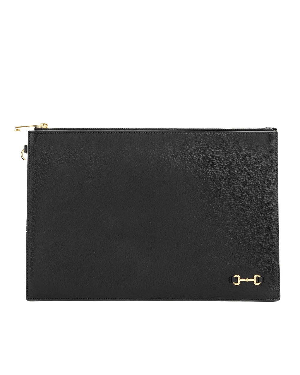 3 GUCCI CLUTCH WITH STRAP BLACK CANVAS GHW 1999