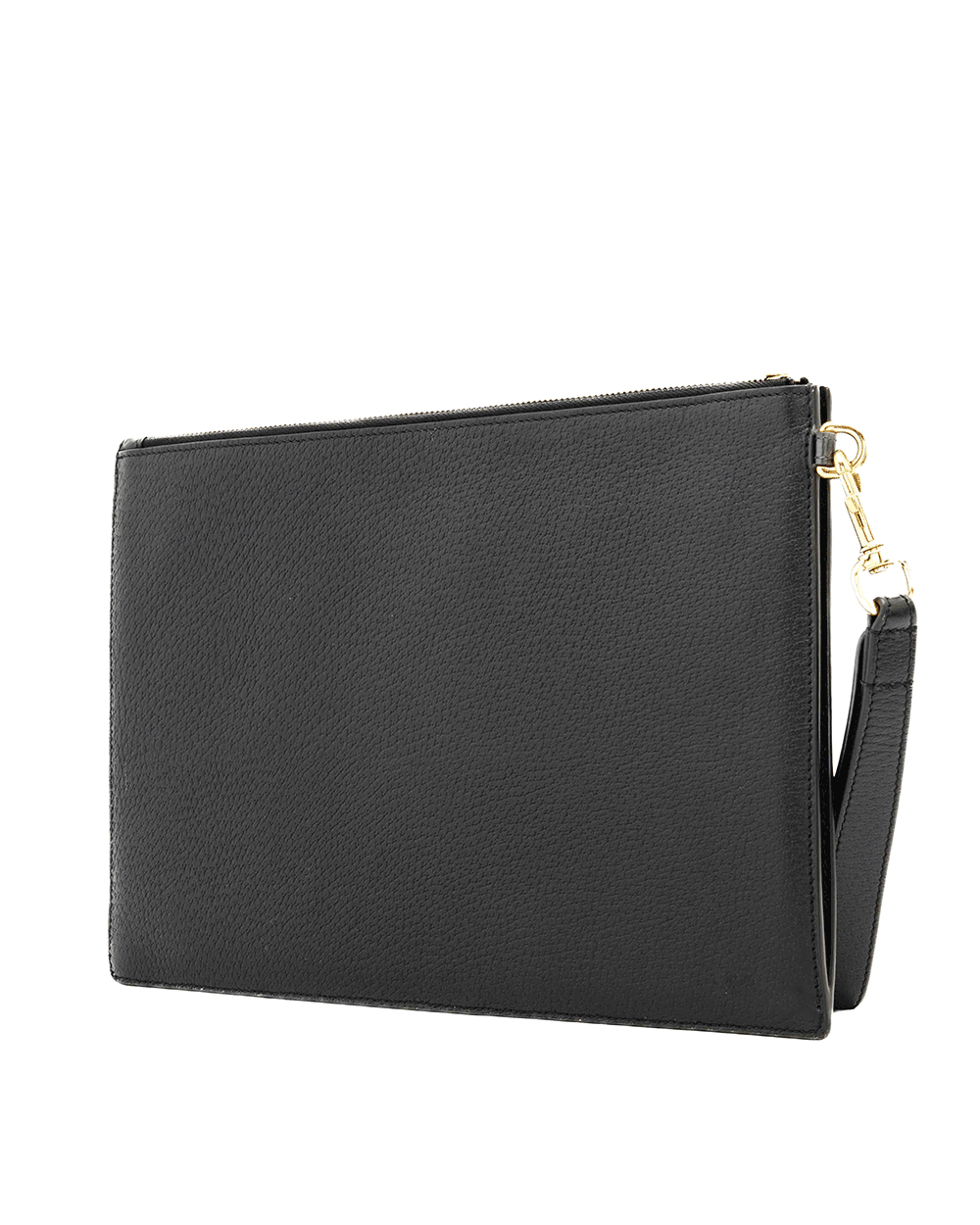 3 GUCCI CLUTCH WITH STRAP BLACK CANVAS GHW 2001