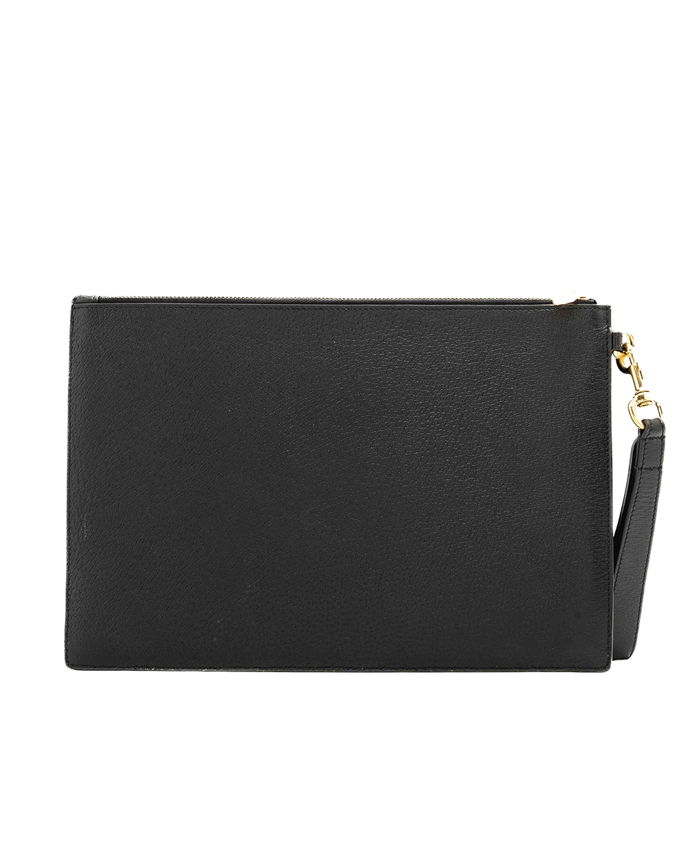 3 GUCCI CLUTCH WITH STRAP BLACK CANVAS GHW 2003