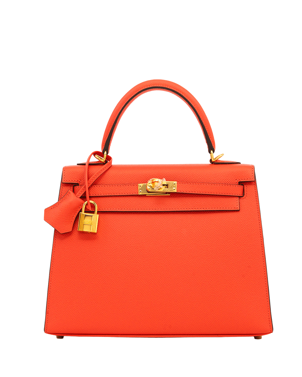 3 HERMES KELLY 25 ROSE EXTREME EPSOM GHW AHT690 ZZ 0900