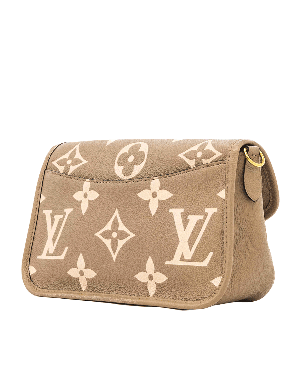 3 LV DIANE BLACK MONOGRAM CANVAS BEIGE MONOGRAM CALF GHW MICROCHIP 0090