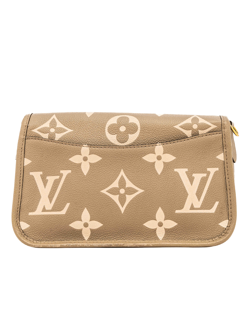 3 LV DIANE BLACK MONOGRAM CANVAS BEIGE MONOGRAM CALF GHW MICROCHIP 0091