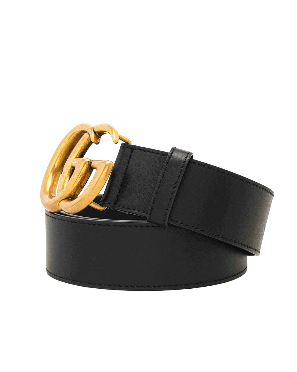 30 GUCCI BELT 4 CM 75 BLACK CALF GHW 1815