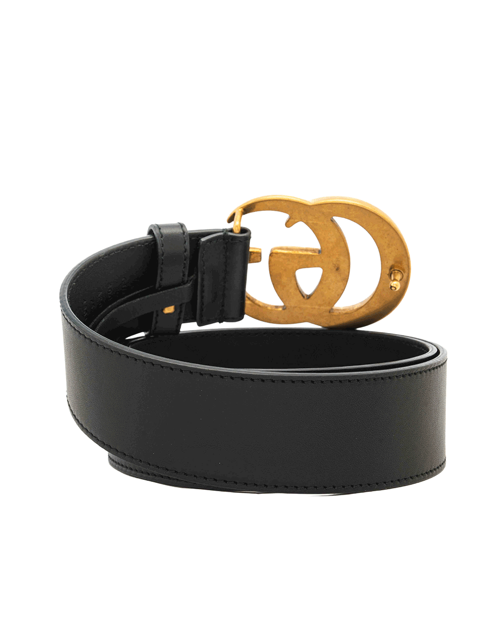 30 GUCCI BELT 4 CM 75 BLACK CALF GHW 1818
