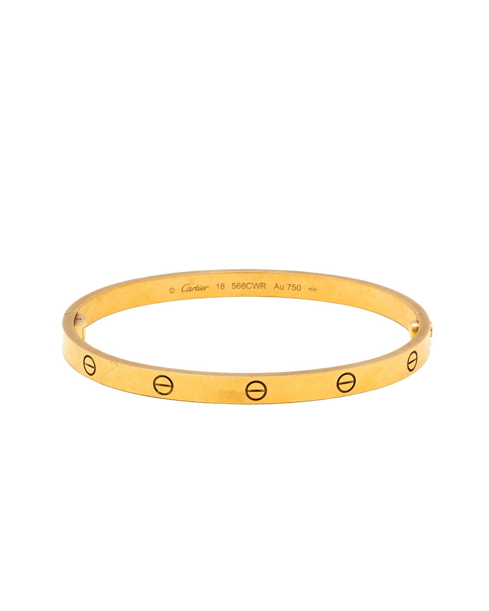 31 CARTIER LOVE BRACELET MEDIUM 18 GHW 566CWR 1834