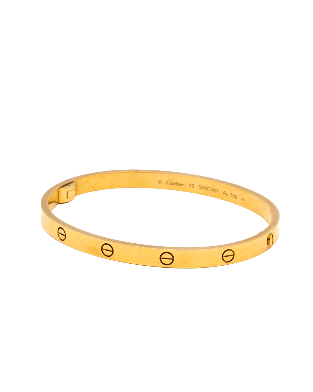 31 CARTIER LOVE BRACELET MEDIUM 18 GHW 566CWR 1835