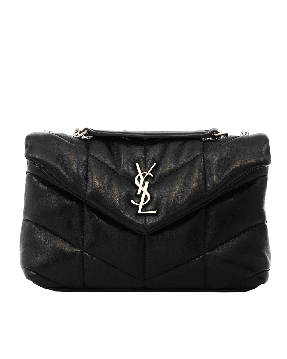 31 YSL LOU PUFFER MINI BLACK CALF SHW GAB759337 1124 0261