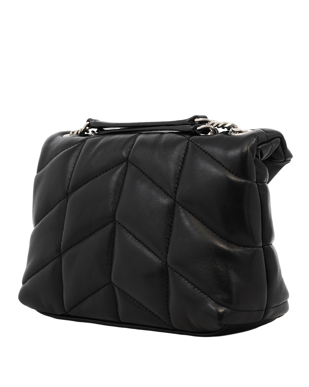 31 YSL LOU PUFFER MINI BLACK CALF SHW GAB759337 1124 0263