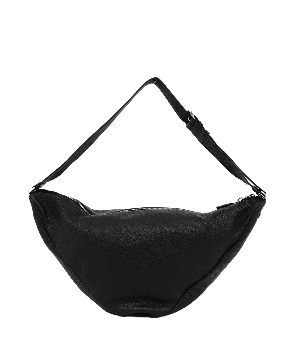 33 PRADA TRIANGLE BAG LARGE BLACK CALF SHW MICROCHIP 0601