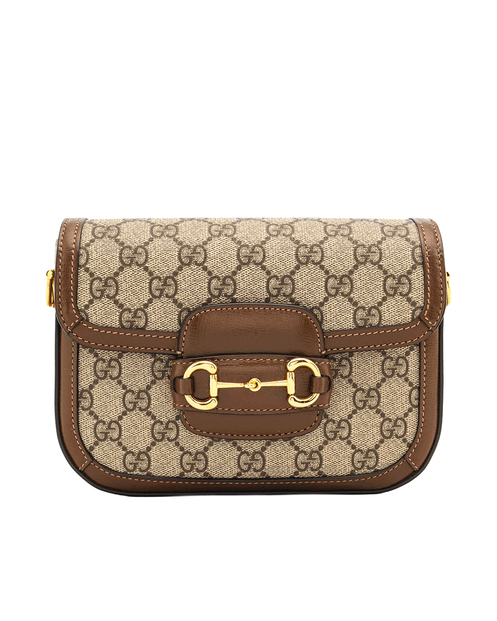34 GUCCI HORSEBIT 1955 MINI BROWN GG MONOGRAM CANVAS GHW 658574 498879 1694