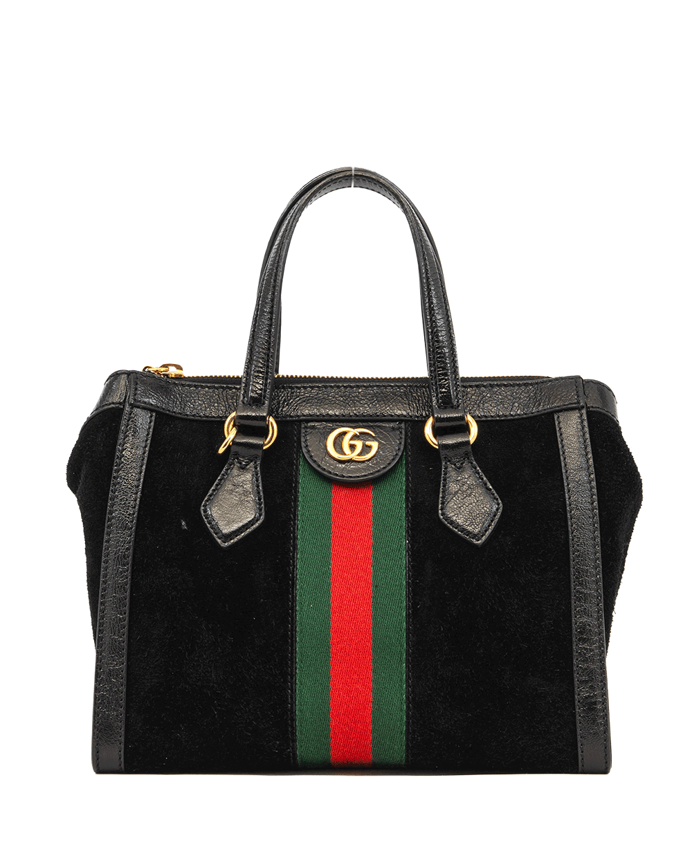 37 GUCCI OPHIDIA HANDBAG BLACK RED GREEN SUEDE GHW 547551 520981 0627