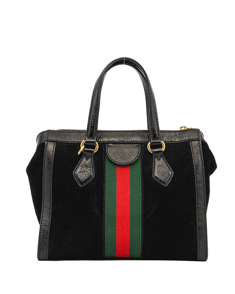 37 GUCCI OPHIDIA HANDBAG BLACK RED GREEN SUEDE GHW 547551 520981 0630