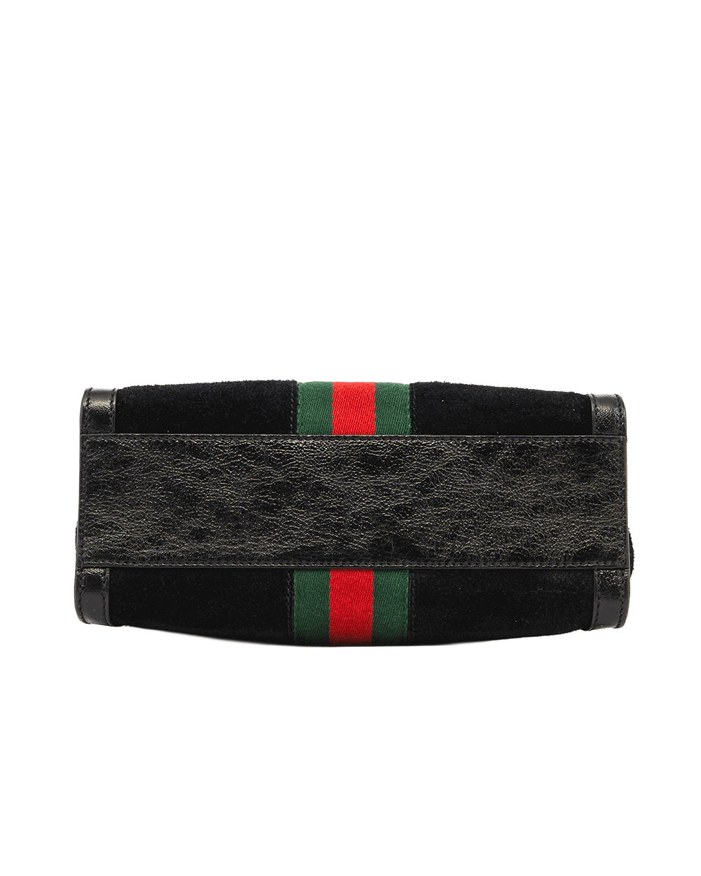 37 GUCCI OPHIDIA HANDBAG BLACK RED GREEN SUEDE GHW 547551 520981 0637