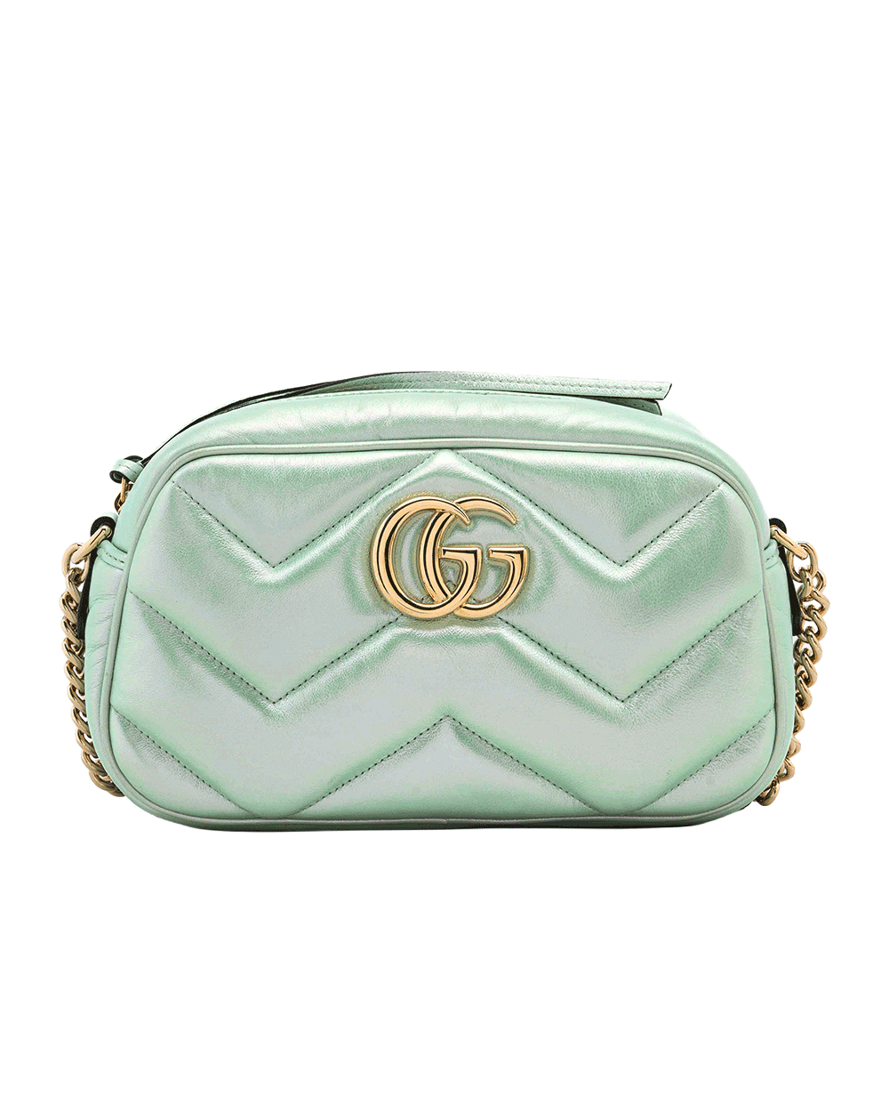 39 GUCCI GG MARMONT CAMERA 24 GREEN MATELASSE GHW 447632 520981 1470