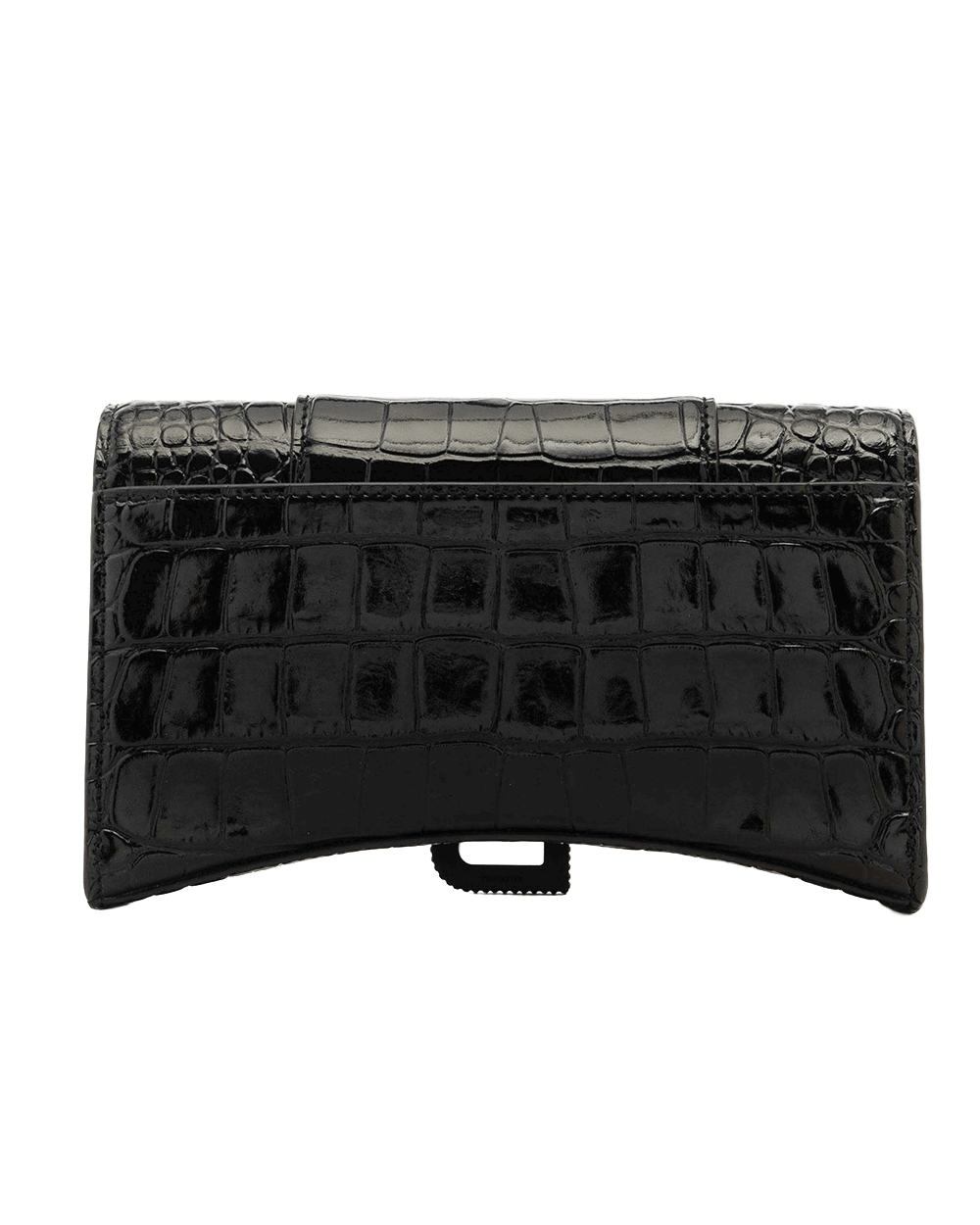 4 BALENCIAGA HOURGLASS XS BLACK CROC BHW 1847