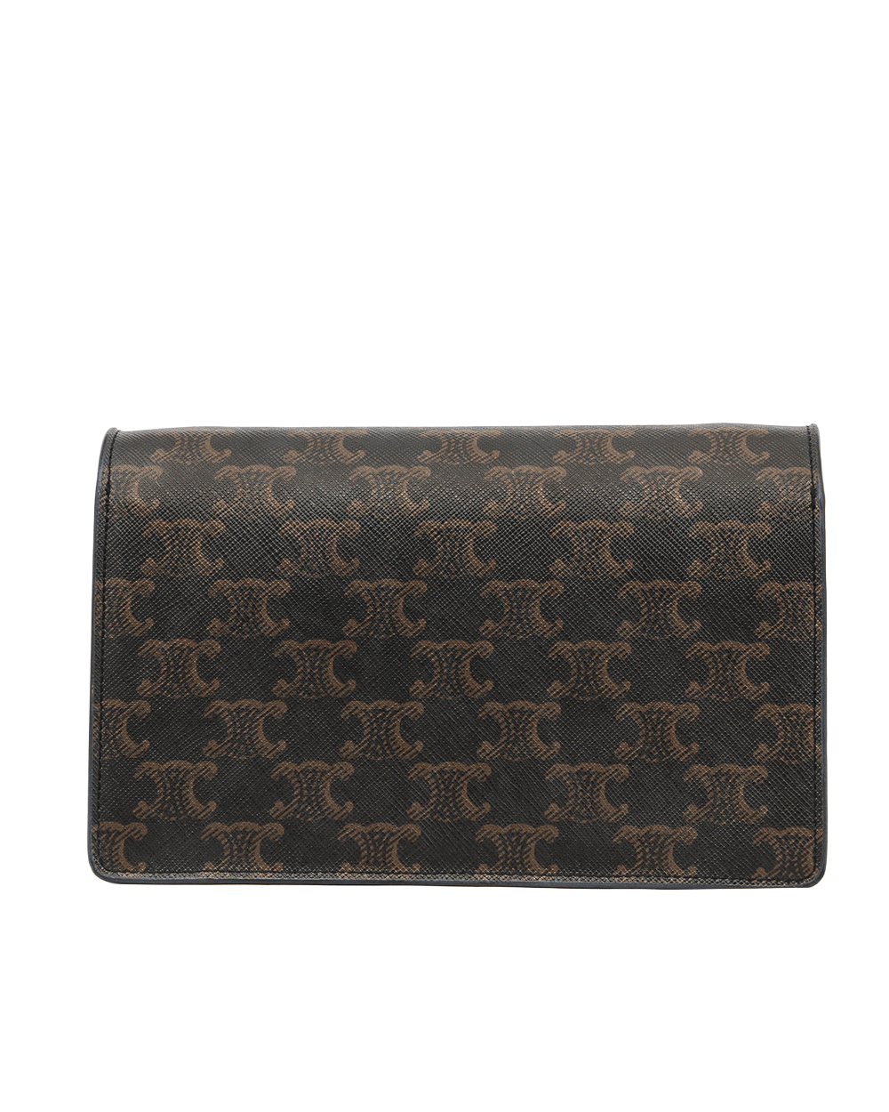 4 CELINE WALLET ON STRAP BROW TAN CANVAS GHW F LM 1232 0742