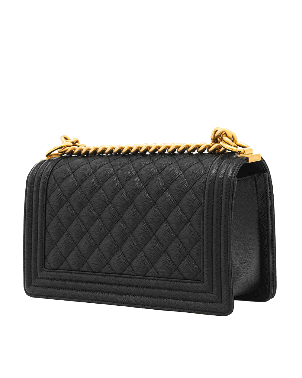 4 CHANEL BOY 10 BLACK CAVIAR GHW HG9C6K31 0111