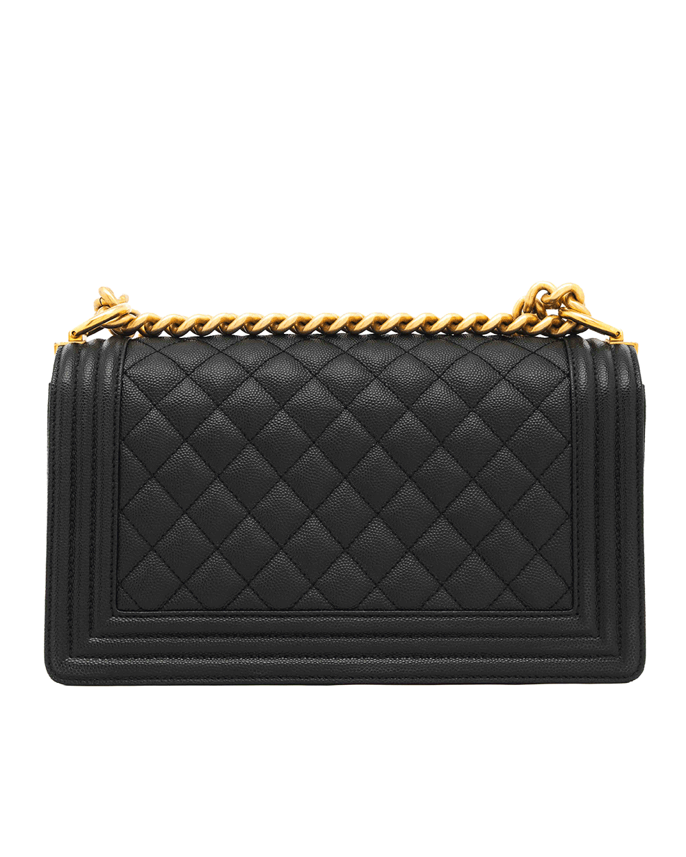 4 CHANEL BOY 10 BLACK CAVIAR GHW HG9C6K31 0112