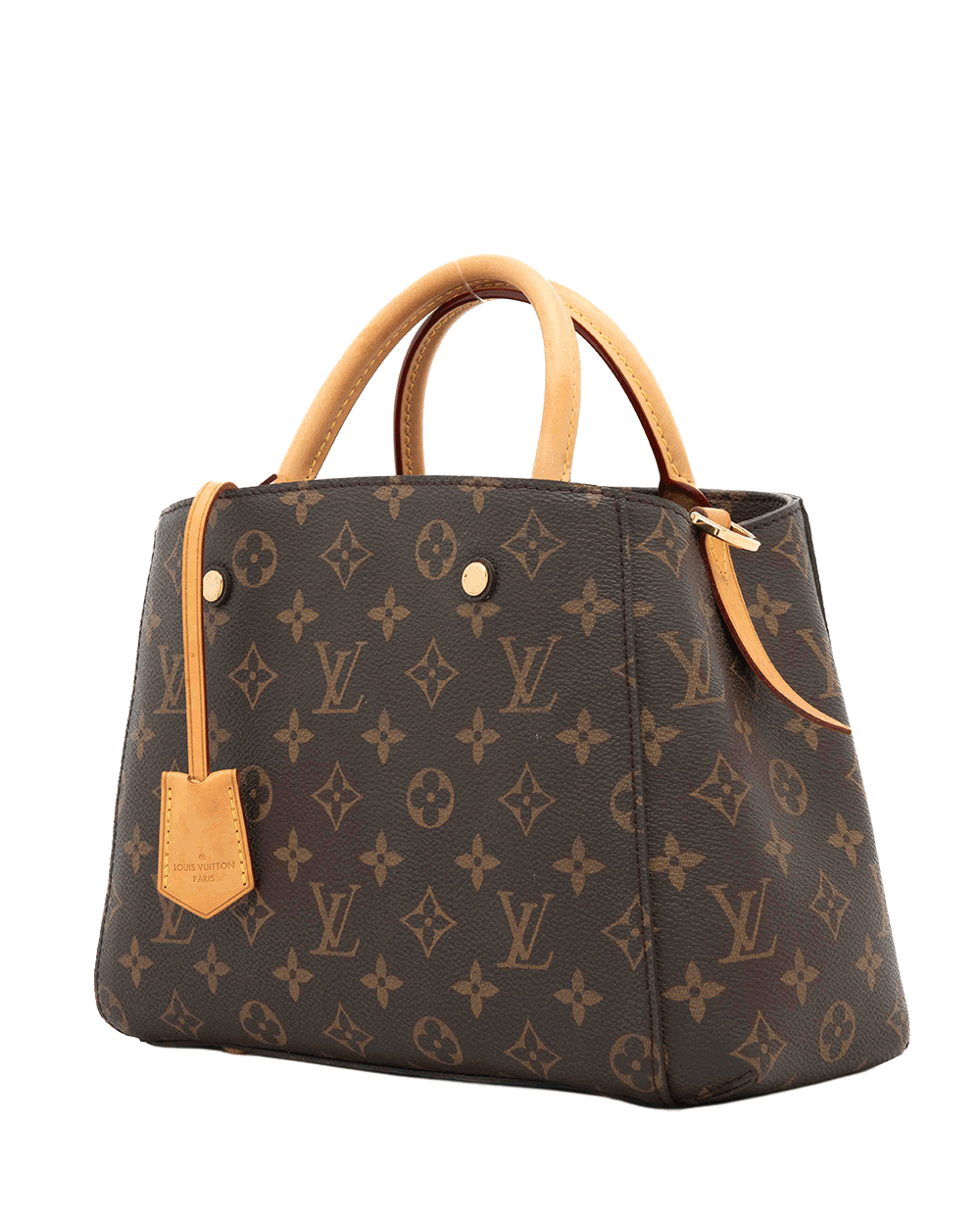 4 LV MONTAIGNE BB BROWN MONOGRAM CANVAS GHW TR2106 0573(1)