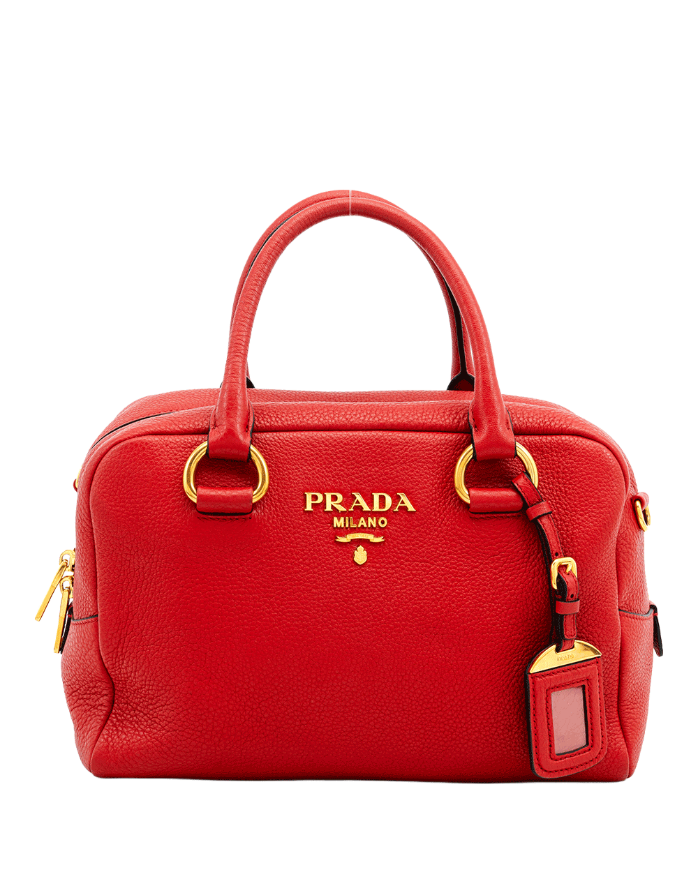 4 PRADA VITELLO PHENIX RED CALF GHW 0317