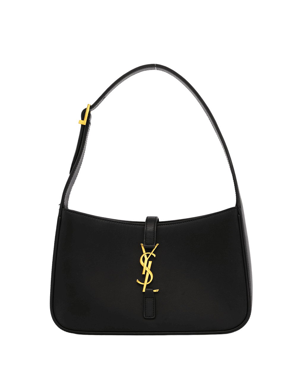 41 YSL LE 5 A7 HOBO MEDIUM BLACK CALF GHW MAL657228 1121 0876
