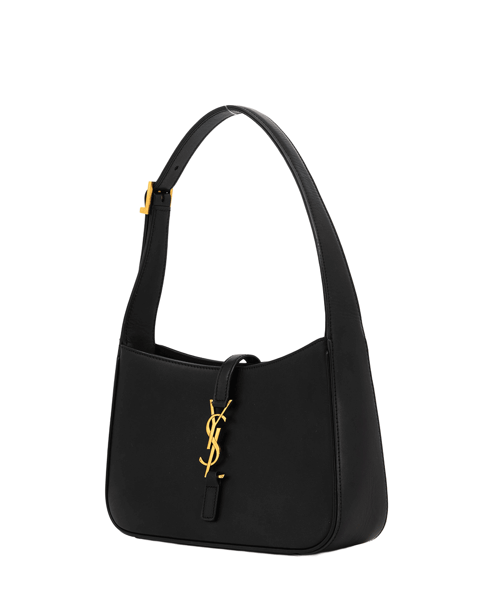 41 YSL LE 5 A7 HOBO MEDIUM BLACK CALF GHW MAL657228 1121 0877