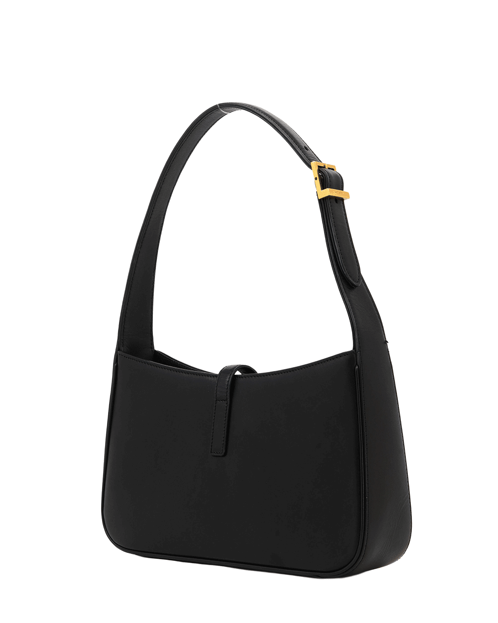 41 YSL LE 5 A7 HOBO MEDIUM BLACK CALF GHW MAL657228 1121 0878