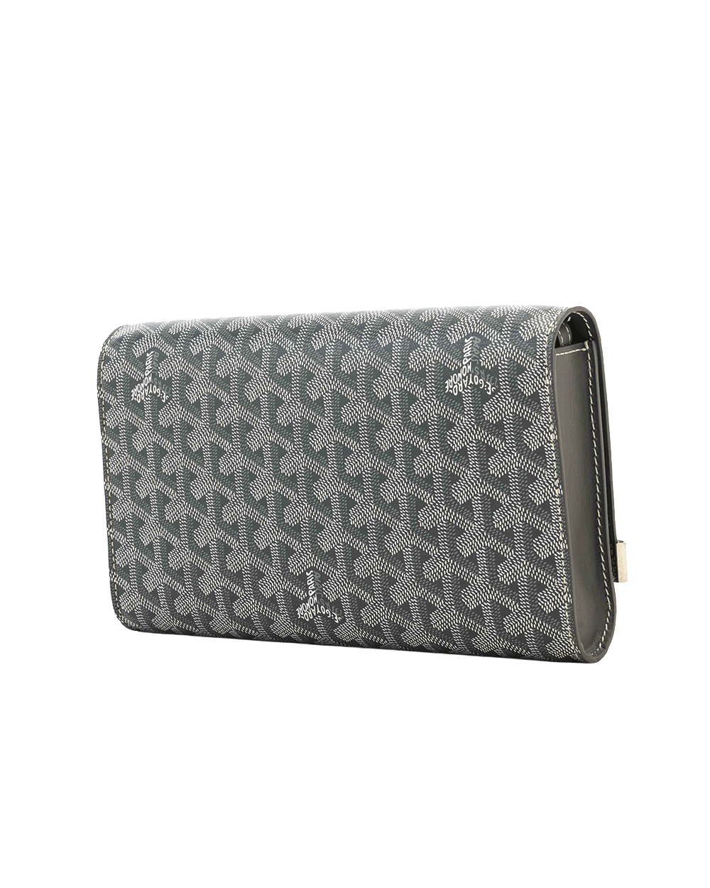45 GOYARD MONTE CARLO CLUTCH WITH STRAP PM GRAY CANVAS SHW LAR020238 1514