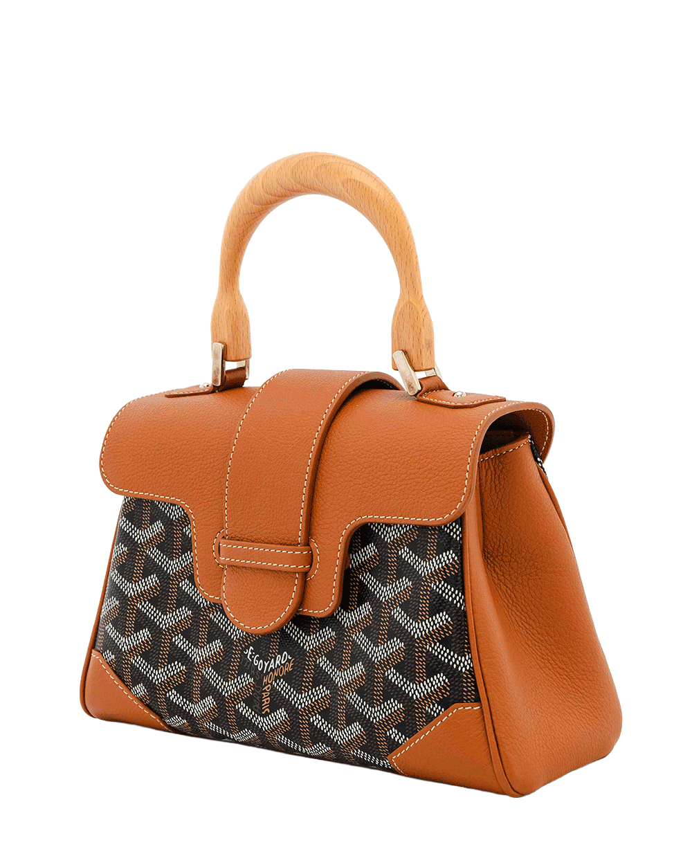 5 GOYARD SAIGON MINI BROWN CANVAS SHW LAR020235 1114