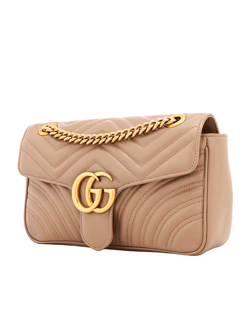 5 GUCCI MARMONT 26 BEIGE NUDE CALF GHW 443497 520981 1947