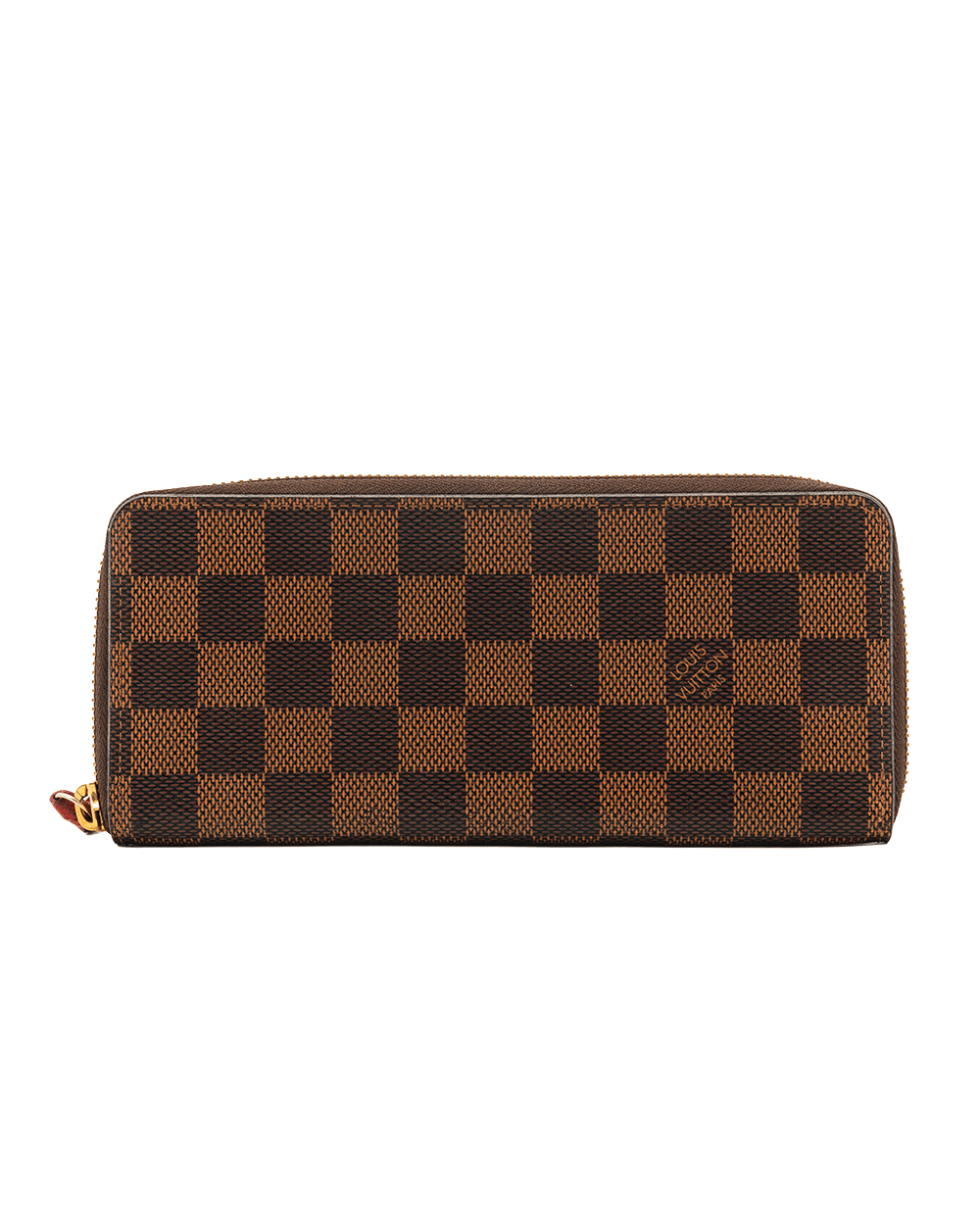 5 LV CLEMENCE LONG BROWN DAMIER CANVAS GHW CA2138 10658