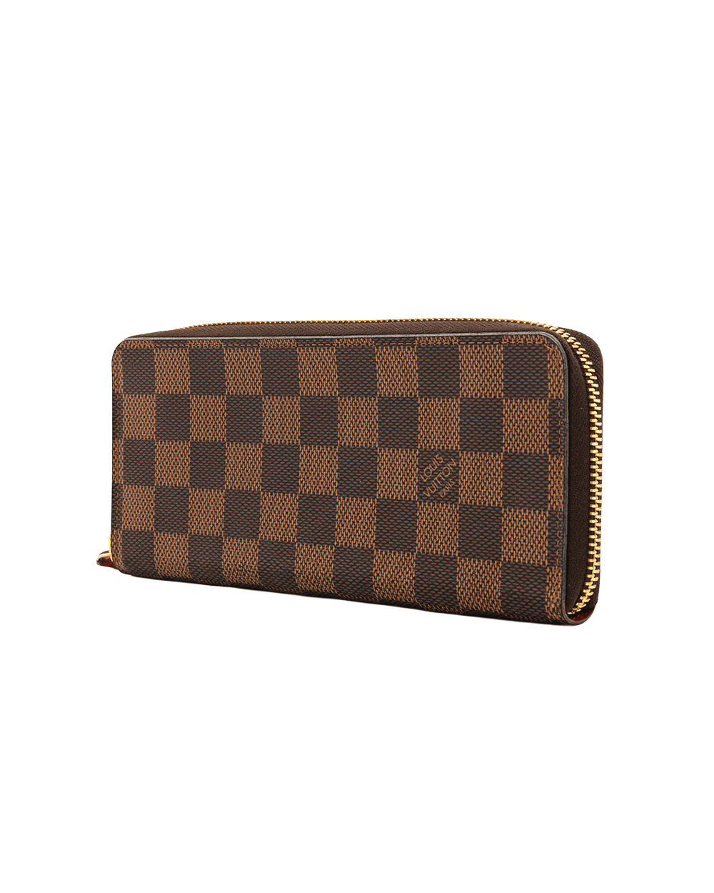 5 LV CLEMENCE LONG BROWN DAMIER CANVAS GHW CA2138 10659