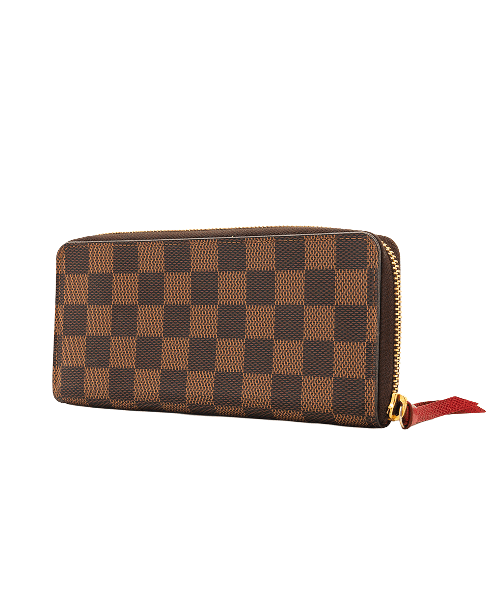 5 LV CLEMENCE LONG BROWN DAMIER CANVAS GHW CA2138 10660