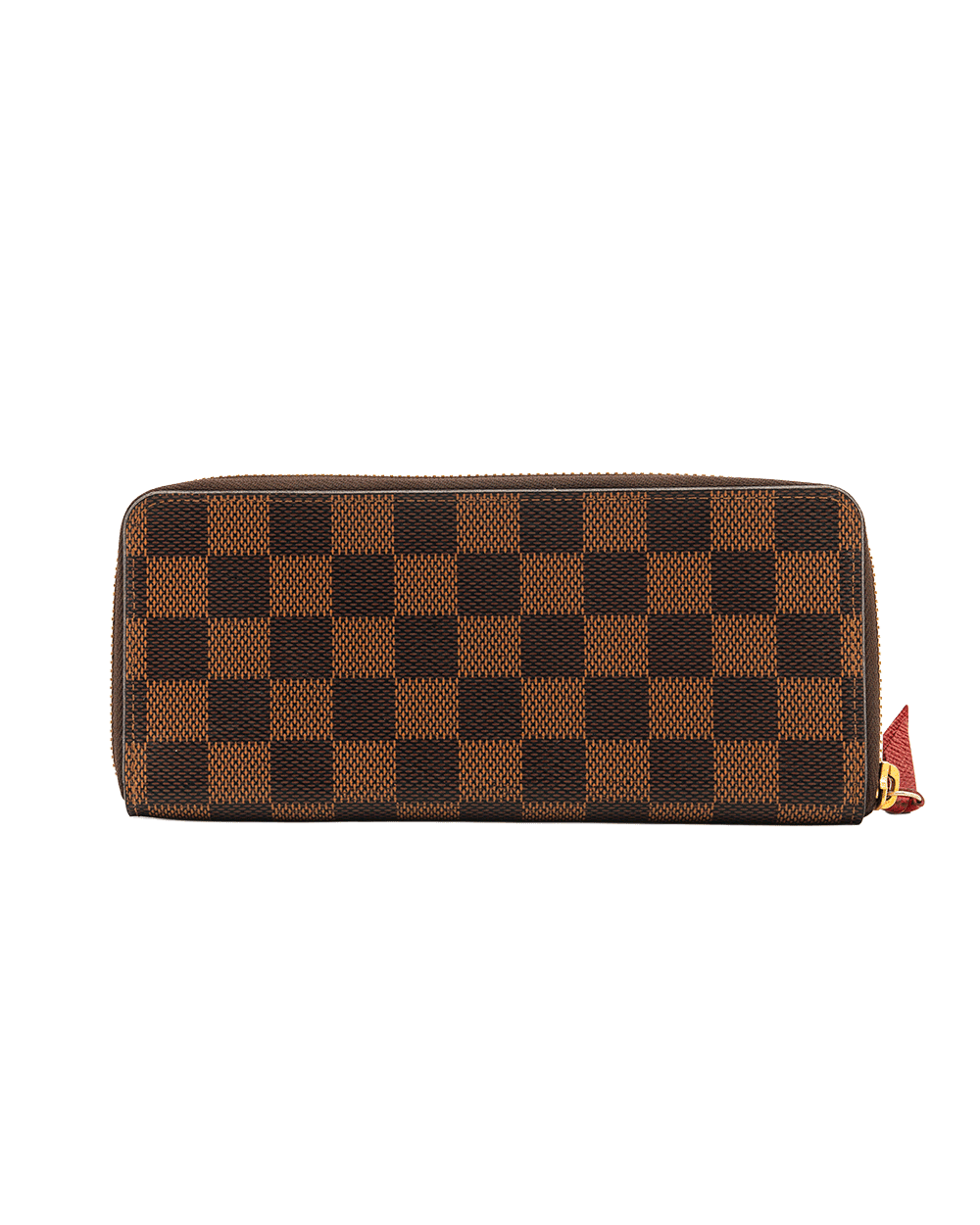 5 LV CLEMENCE LONG BROWN DAMIER CANVAS GHW CA2138 10661