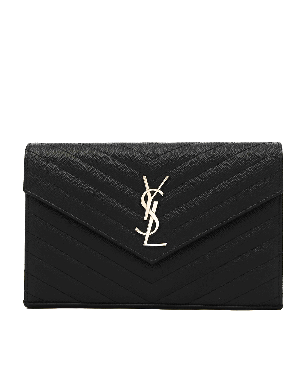5 YSL WOC 9.5 BLACK CALF SHW GUE 377828 0819 0039