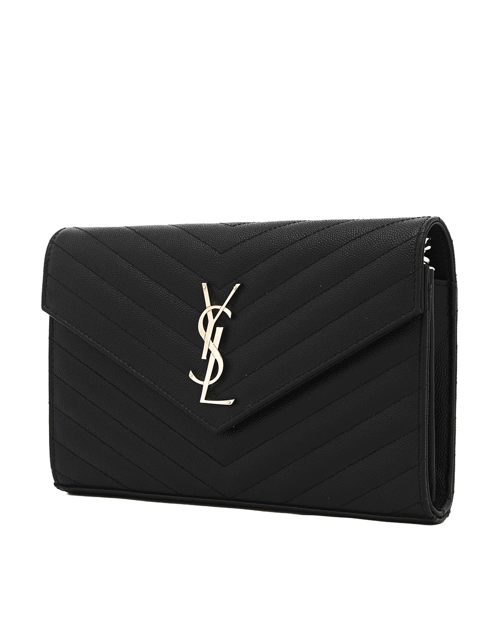5 YSL WOC 9.5 BLACK CALF SHW GUE 377828 0819 0040