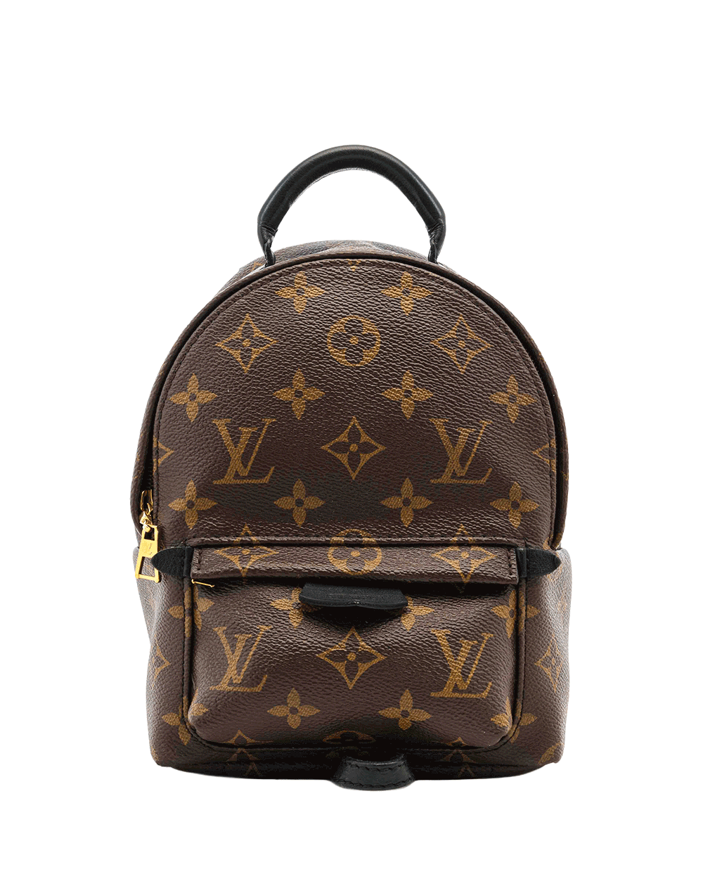 55 LV PALM SPRING MINI BROWN BLACK MONOGRAM CANVAS GHW MICROCHIP 1313