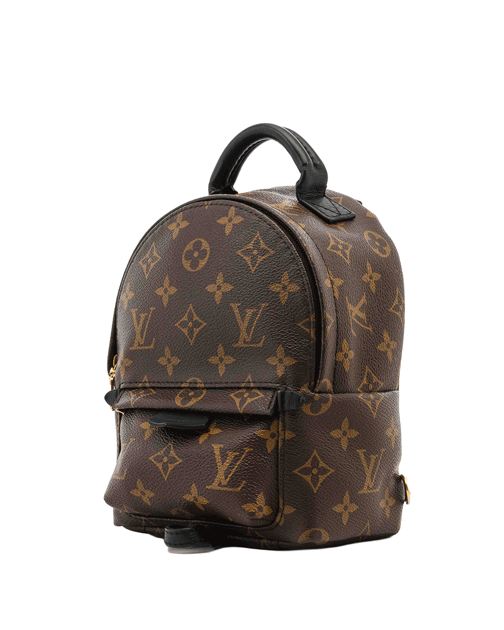 55 LV PALM SPRING MINI BROWN BLACK MONOGRAM CANVAS GHW MICROCHIP 1314