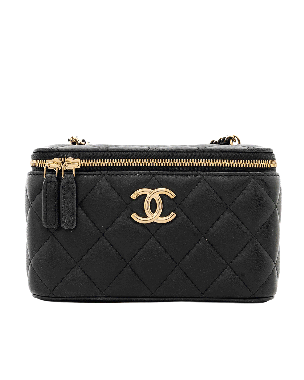 6 CHANEL VANITY BOX BLACK LAMB GHW TPC76AK8 1058