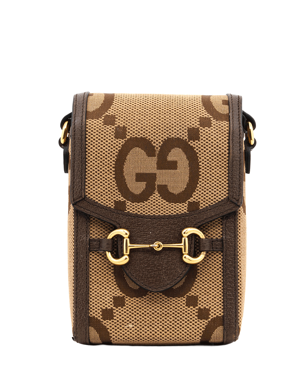 6 GUCCI HORSEBIT 1955 PHONE BROWN GG CANVAS GHW 625615 5250406 0189