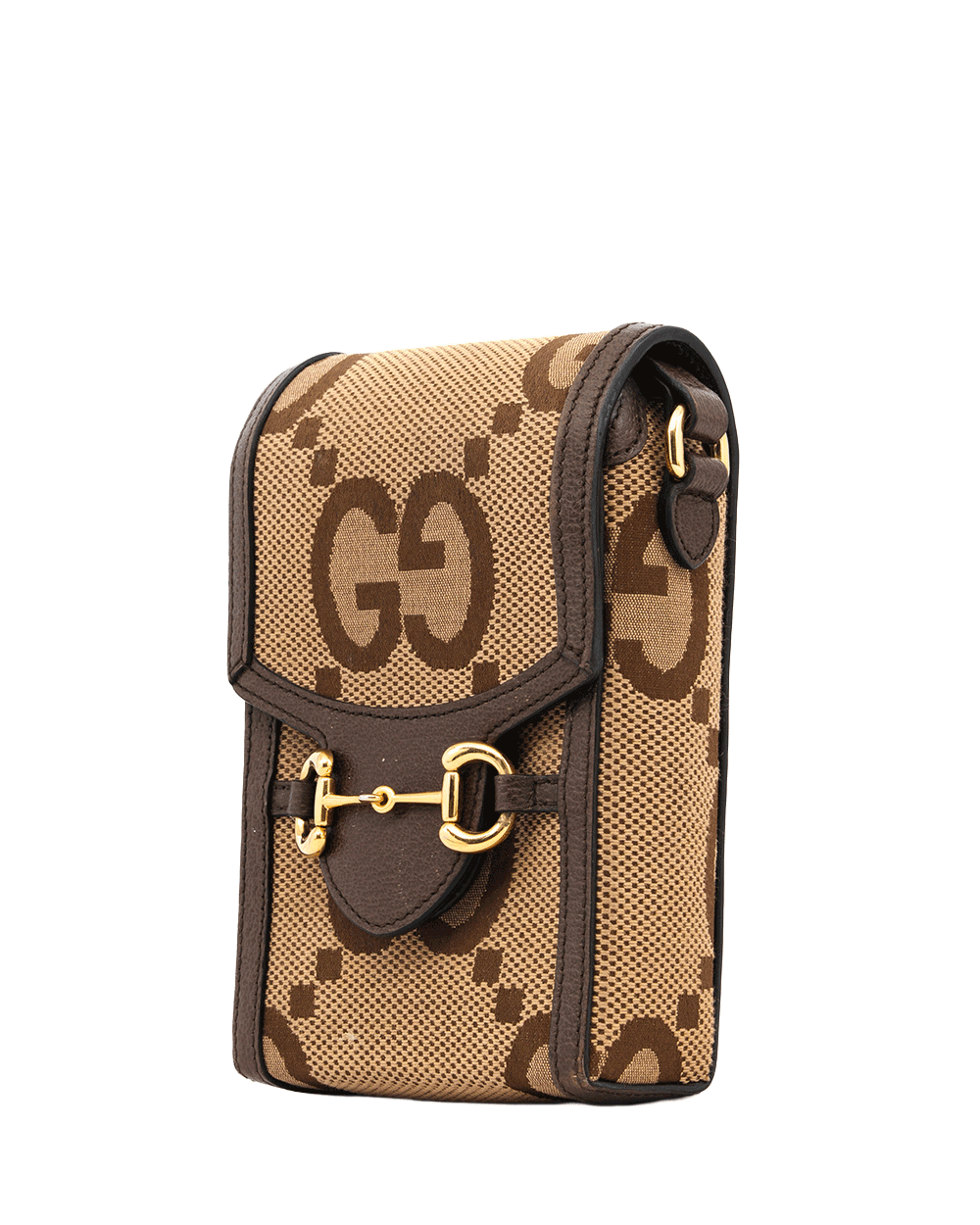 6 GUCCI HORSEBIT 1955 PHONE BROWN GG CANVAS GHW 625615 5250406 0190