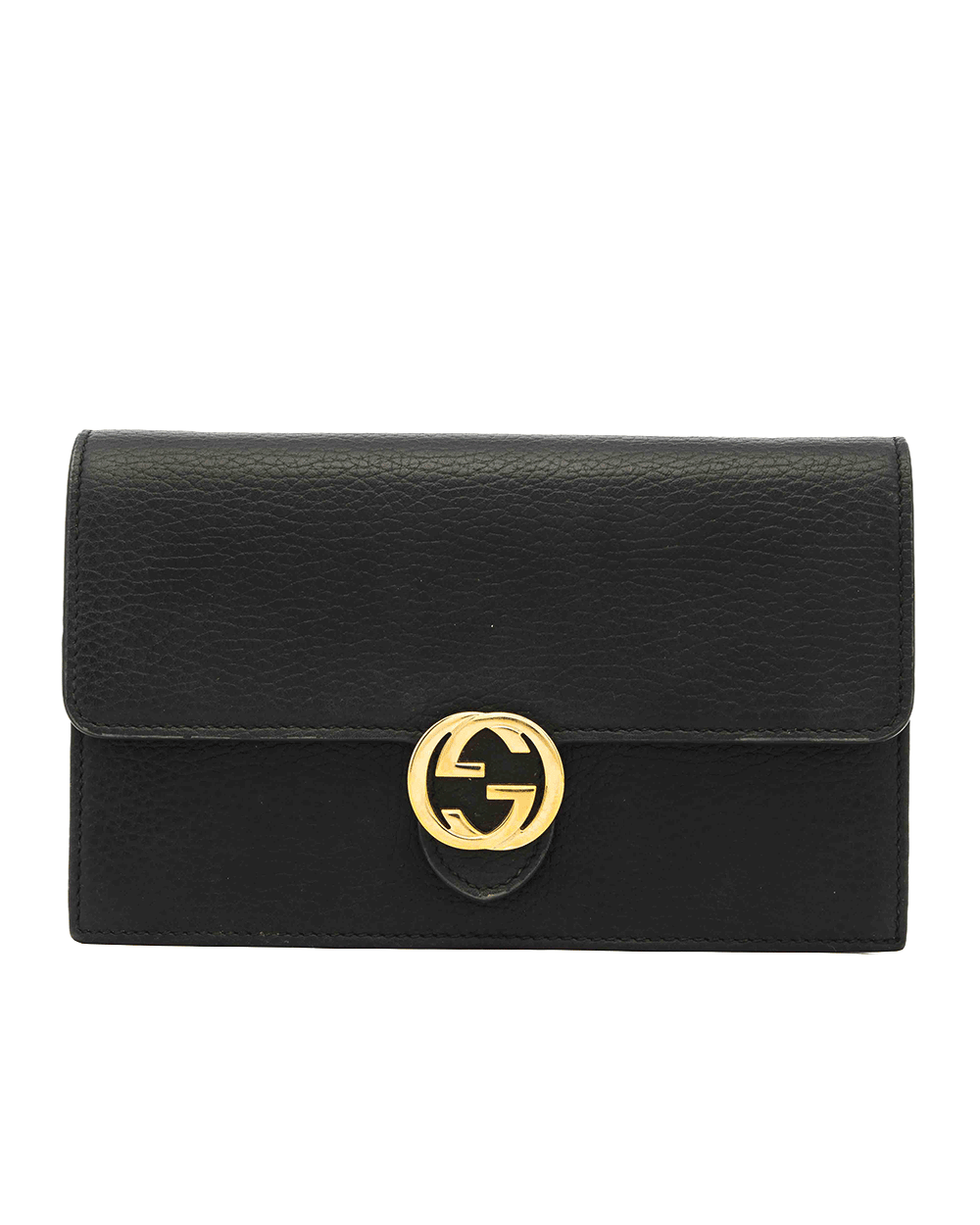 6 GUCCI INTERLOCK WOC BLACK CALF GHW 510314 2091 0023