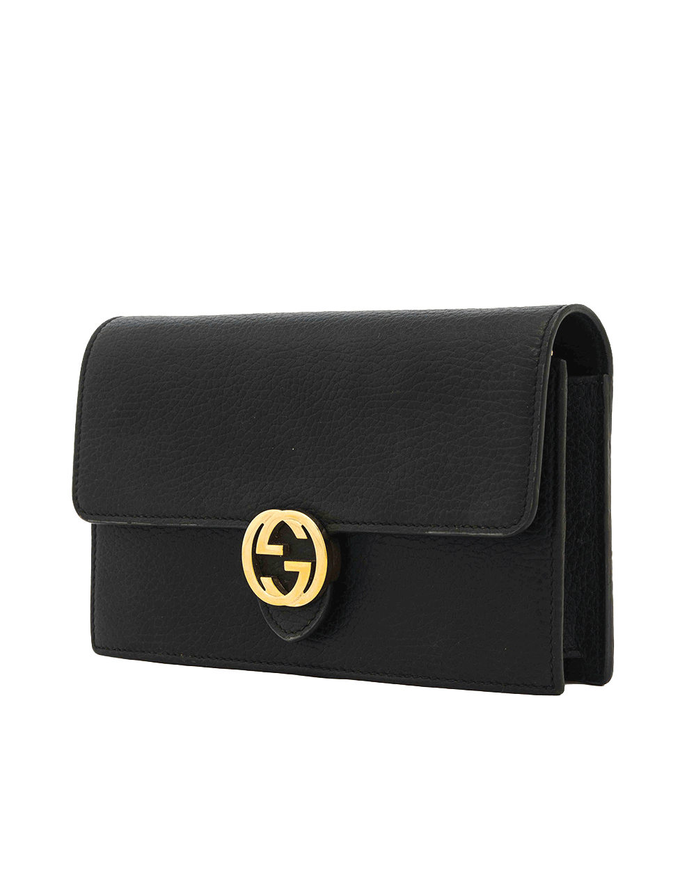 6 GUCCI INTERLOCK WOC BLACK CALF GHW 510314 2091 0024